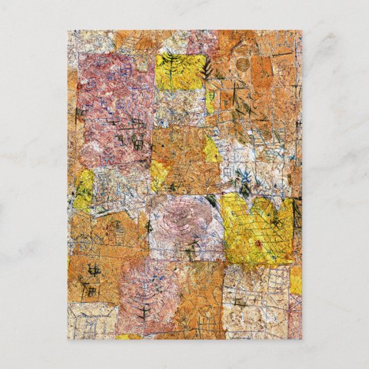 Klee - Vorstädter Idyll (Gartenstadtidyll) Postkarte (Vorderseite)