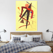 Klee - Warm Leinwanddruck (Insitu (Schlafzimmer))