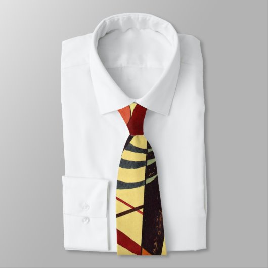 Klee - Warme, farbenfrohe abstrakte Kunst Krawatte (Gebunden)