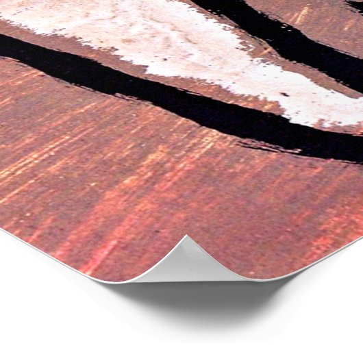 Klee - Wave, abstrakte Kunst Poster (Ecke)