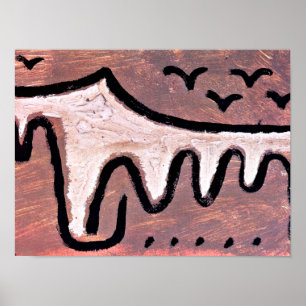 Klee - Wave, abstrakte Kunst Poster