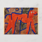 Klee - Wildes Tier in Bann Postkarte (Vorderseite)