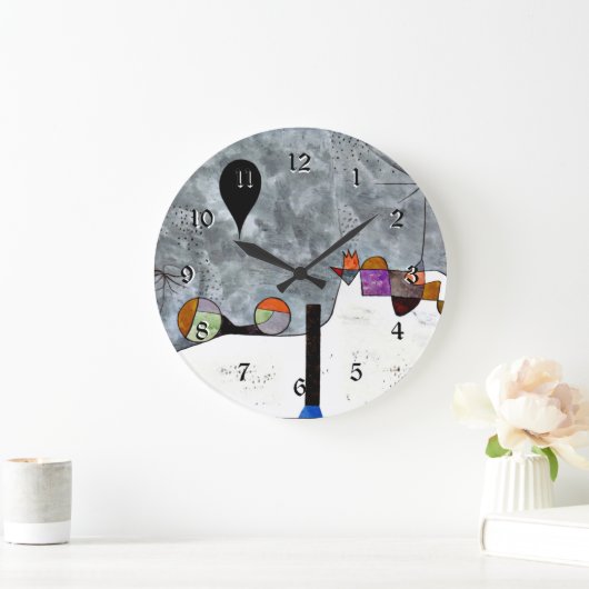 Klee - Winter, beliebtes Gemälde Große Wanduhr (Zuhause)