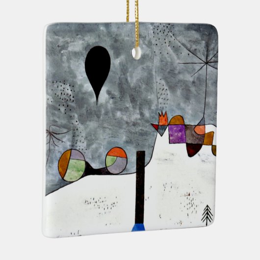 Klee - Winter Keramikornament (Rechts)