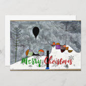 Klee - Winter Painting, Christmas greetings Mitteilungskarte (Vorne/Hinten)