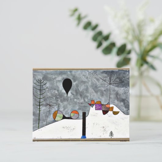 Klee - Winter Postkarte (Stehend Vorderseite)