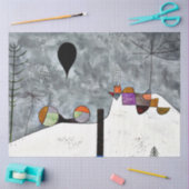 Klee - Winter Seidenpapier (Basteln)