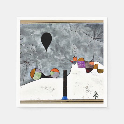 Klee - Winter Serviette (Vorderseite)