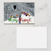 Klee - Wintergemälde, Weihnachtsgrüße Mitteilungskarte (Vorne/Hinten)