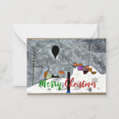 Klee - Wintergemälde, Weihnachtsgrüße Mitteilungskarte (Vorderseite)