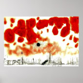 Klee - Wolken über Bor Poster (Vorne)