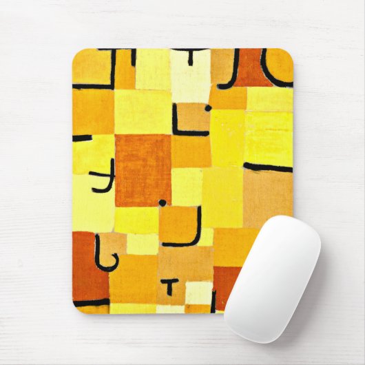 Klee - Zeichen in Gelb Mousepad (Mit Mouse)