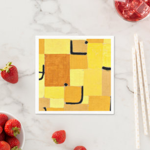 Klee - Zeichen in Gelb Serviette