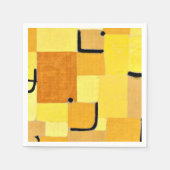 Klee - Zeichen in Gelb Serviette (Vorderseite)