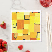 Klee - Zeichen in Gelb Serviette (Beispiel)