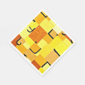 Klee - Zeichen in Gelb Serviette (Ecke)