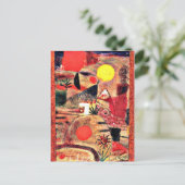 Klee - Zeremonie und Sonnenuntergang Postkarte (Stehend Vorderseite)