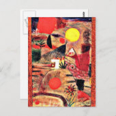 Klee - Zeremonie und Sonnenuntergang Postkarte (Vorne/Hinten)
