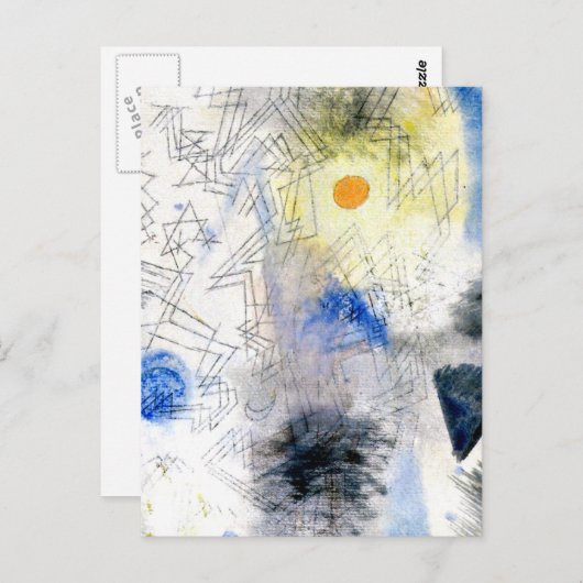 Klee - Ziele im Nebel Postkarte (Vorne/Hinten)