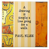 Klee - Zitate und Bilder Fliese (Vorderseite)