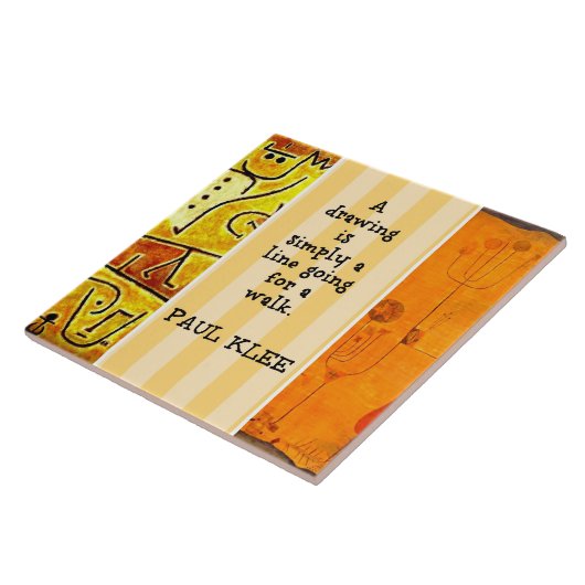 Klee - Zitate und Bilder Fliese (Seite)