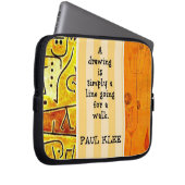 Klee - Zitate und Bilder Laptopschutzhülle (Vorne Rechts)