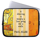 Klee - Zitate und Bilder Laptopschutzhülle (Vorderseite)
