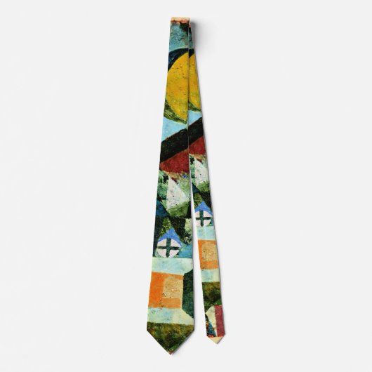 Klee - Zusammensetzung mit dem gelben Halbmond Krawatte (Vorderseite)