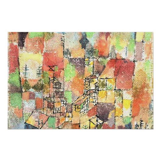 Klee - Zwei Landhäuser Poster (Vorderseite)
