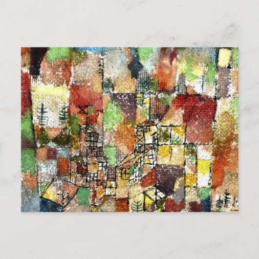 Klee - Zwei Landhäuser Postkarte (Vorderseite)