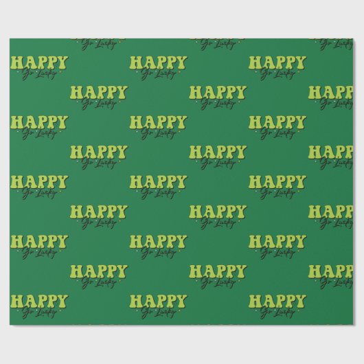 Kleeblatt 3/17 St Patricks Day Geschenkpapier (Flach)