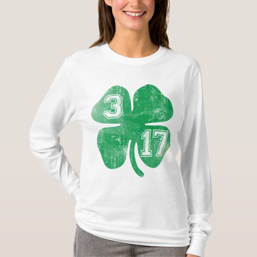 Kleeblatt 3/17 St Patricks Day T-Shirt (Vorderseite)