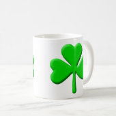 Kleeblatt 3d kaffeetasse (VorderseiteRechts)