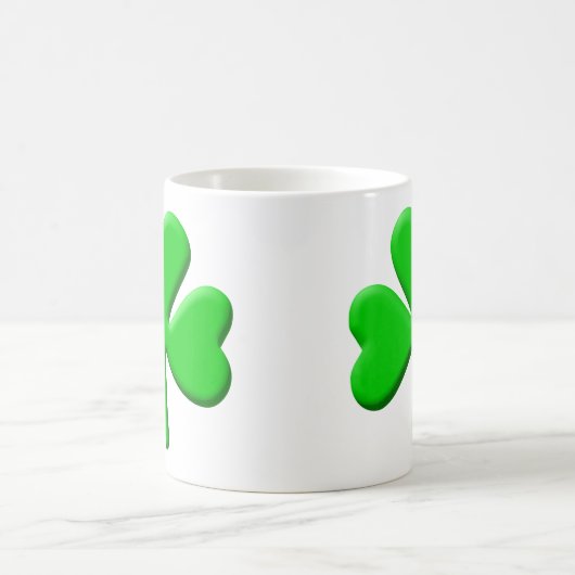 Kleeblatt 3d kaffeetasse (Mittel)