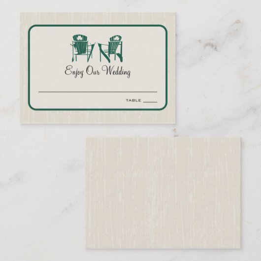 Kleeblatt Adirondack Sitzgelegenheiten Escortkarte Platzkarte (Vorne/Hinten)