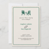 Kleeblatt Adirondack Stühle Save the Date (Vorderseite)