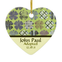 Kleeblatt-Adoptions-Mitteilungs-Verzierung