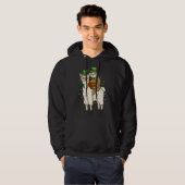 Kleeblatt Alpaca Irish Sloth Riding Llama St Patri Hoodie (Vorne ganz)