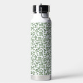 Kleeblatt Aquarell Gemustert Trinkflasche (Links)