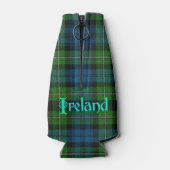 Kleeblatt auf Karierte Flasche Cooler Flaschenkühler (Rückseite)