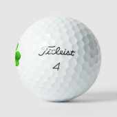 Kleeblatt auf White tpv1 gbcnt Golfball (Logo)