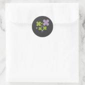 Kleeblatt-Aufkleber Runder Aufkleber (Tasche)