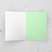 Kleeblatt aus Hartglas Karte (Innenseite)