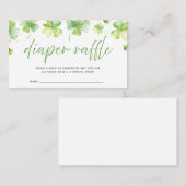 Kleeblatt Babydusche Windelwaschmaschine Einsteckk Platzkarte (Vorne/Hinten)