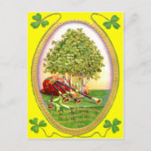 Kleeblatt Bagpipe Postkarte (Vorderseite)