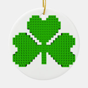 Kleeblatt Bausteine Zeichnung Keramik Ornament