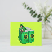 Kleeblatt Beer seit dem Trinken durch die Iren Postkarte (Stehend Vorderseite)