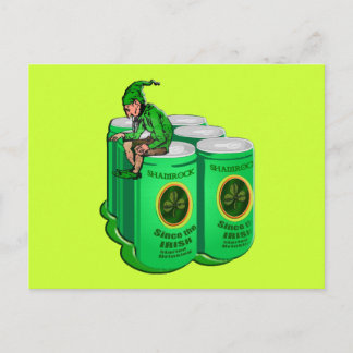 Kleeblatt Beer seit dem Trinken durch die Iren Postkarte
