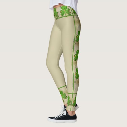 Kleeblatt Beige Leggings (Links)