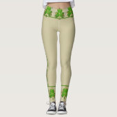Kleeblatt Beige Leggings (Vorderseite)
